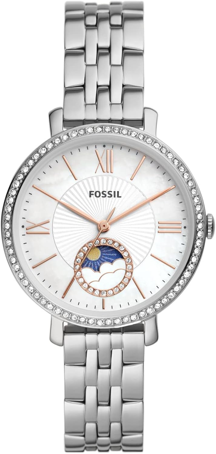 Fossil Jacqueline Women's Watch with Stainless Steel or Leather Band, Analog Watch Display - Image 27