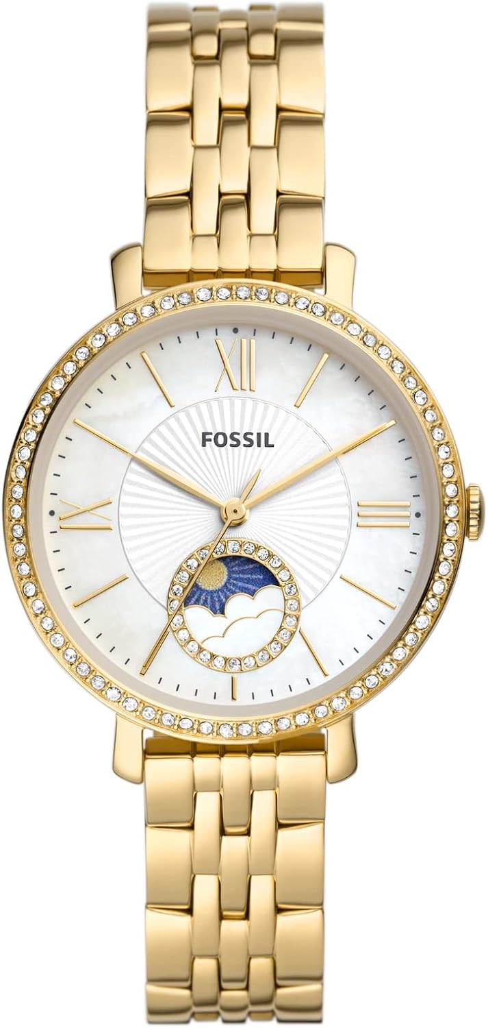 Fossil Jacqueline Women's Watch with Stainless Steel or Leather Band, Analog Watch Display - Image 14