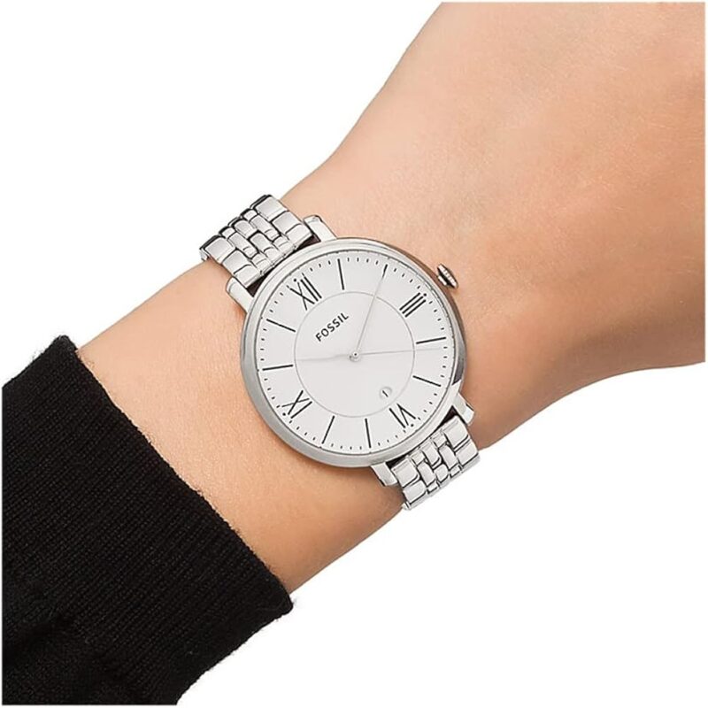 Fossil Jacqueline Women's Watch with Stainless Steel or Leather Band, Analog Watch Display - Image 6