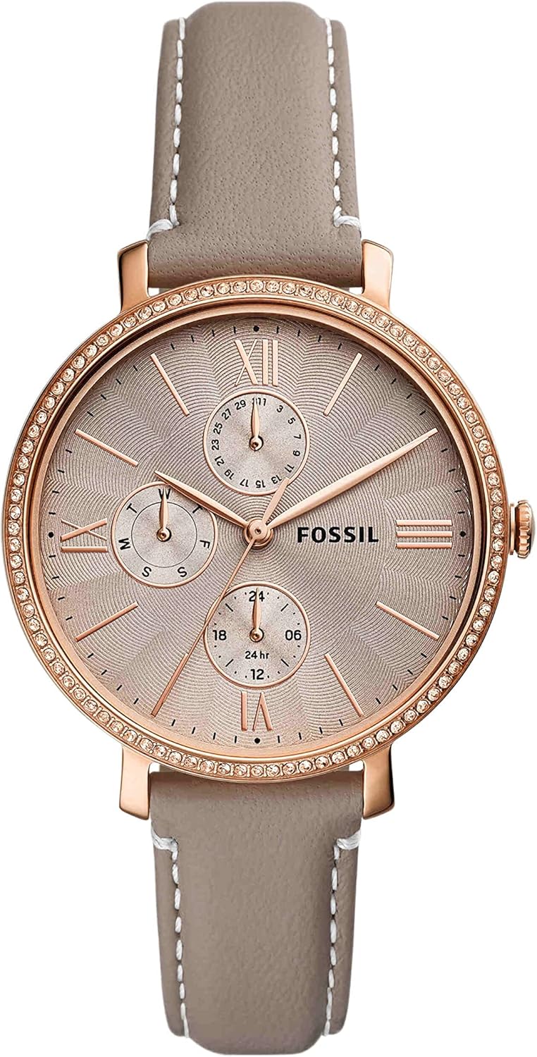 Fossil Jacqueline Women's Watch with Stainless Steel or Leather Band, Analog Watch Display - Image 26