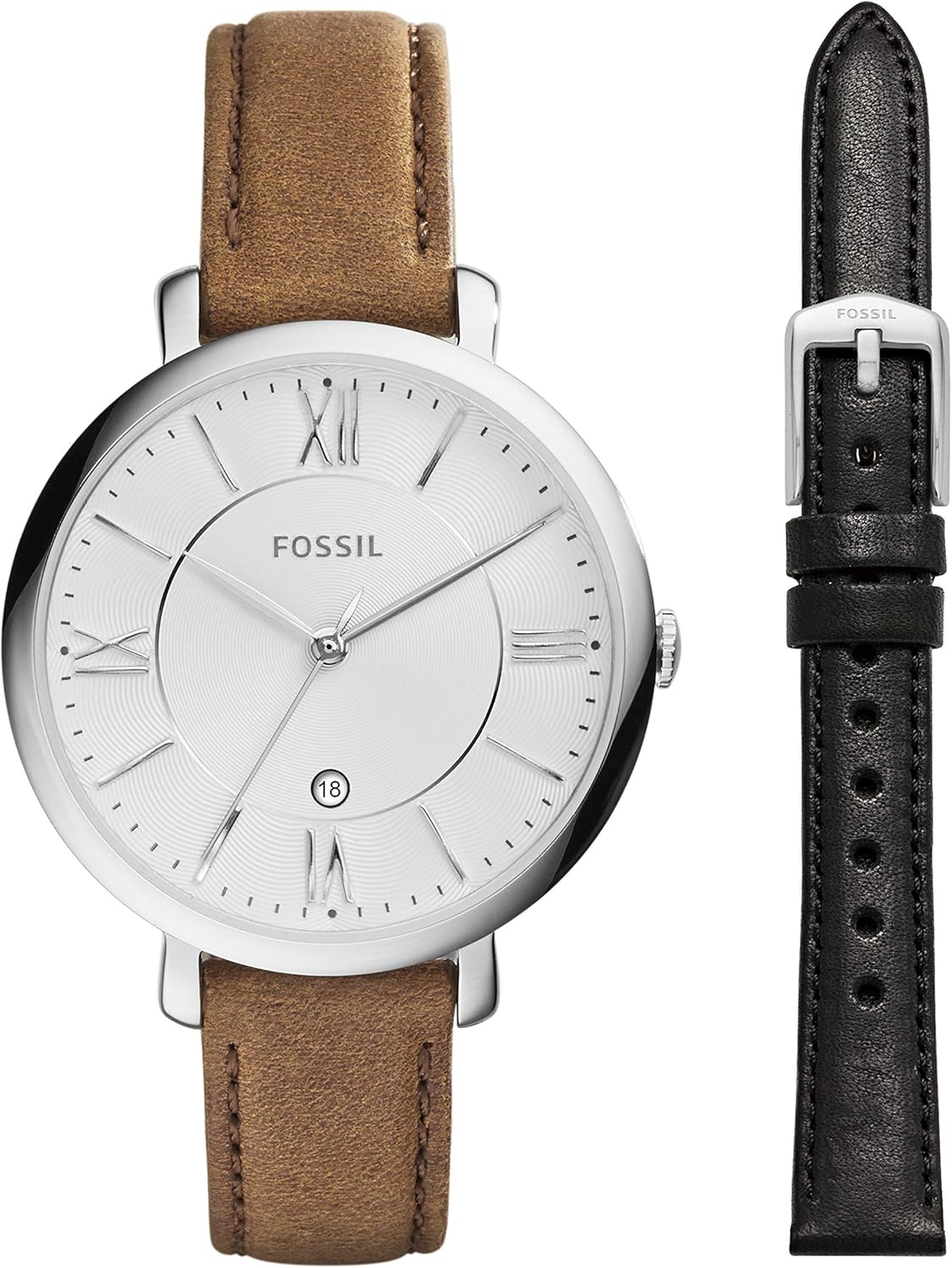 Fossil Jacqueline Women's Watch with Stainless Steel or Leather Band, Analog Watch Display - Image 24