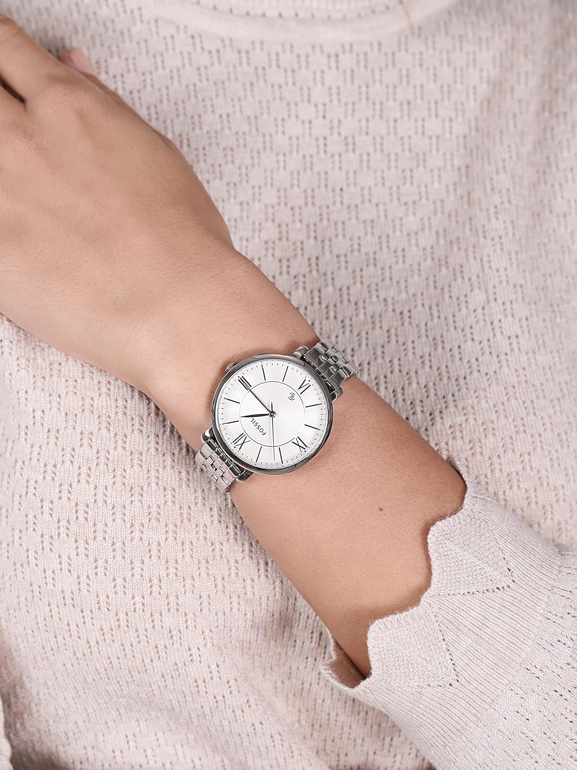 Fossil Jacqueline Women's Watch with Stainless Steel or Leather Band, Analog Watch Display - Image 7