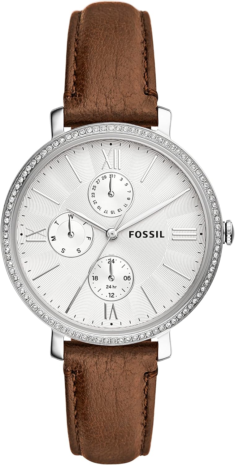 Fossil Jacqueline Women's Watch with Stainless Steel or Leather Band, Analog Watch Display - Image 19