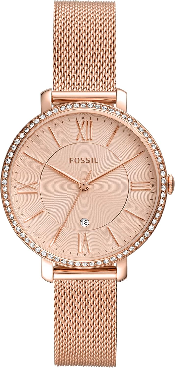 Fossil Jacqueline Women's Watch with Stainless Steel or Leather Band, Analog Watch Display - Image 25