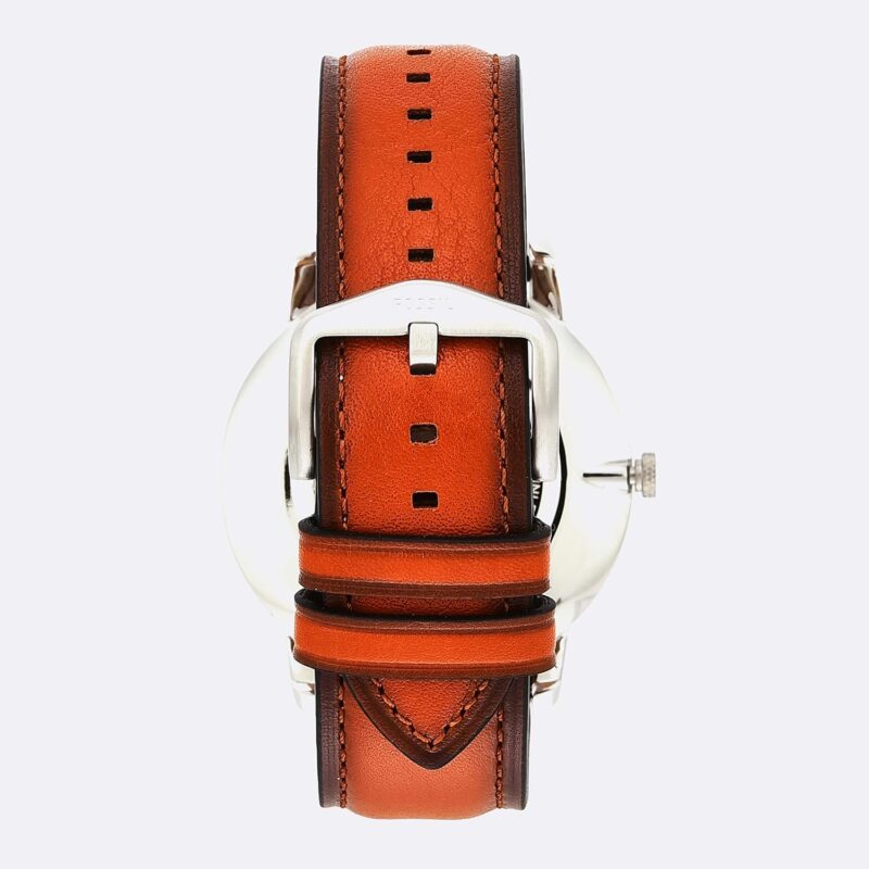 Fossil Minimalist Men's Watch with Leather or Stainless Steel Band, Chronograph or Analog Watch Display with Slim Case Design - Image 3