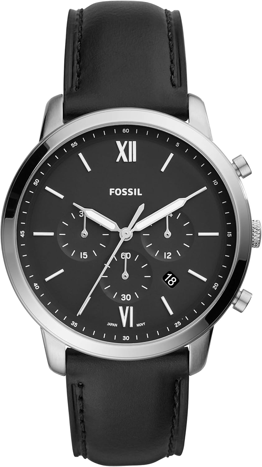Fossil Neutra Men's Chronograph Watch with Stainless Steel Bracelet or Genuine Leather Band - Image 10