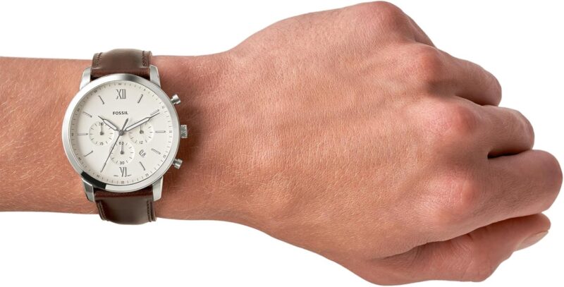 Fossil Neutra Men's Chronograph Watch with Stainless Steel Bracelet or Genuine Leather Band - Image 4