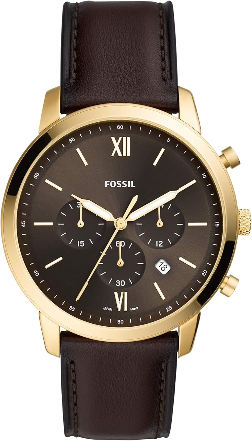 Fossil Neutra Men's Chronograph Watch with Stainless Steel Bracelet or Genuine Leather Band - Image 15
