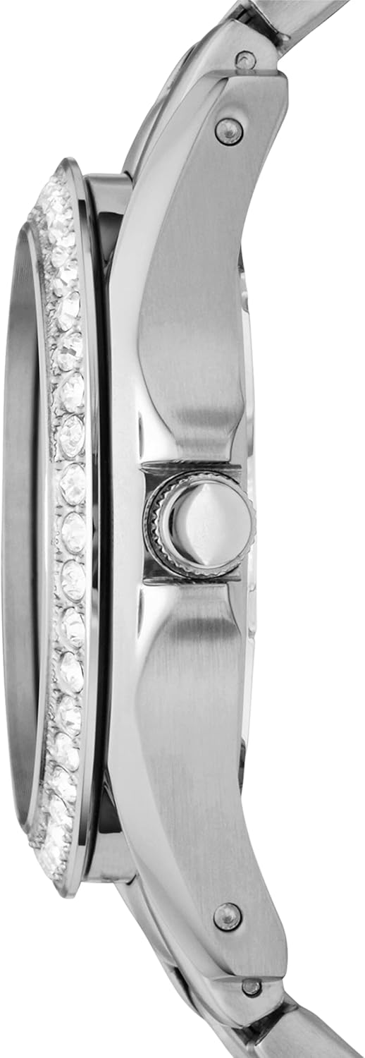 Fossil Riley Women's Watch with Crystal Accents and Stainless Steel Bracelet Band - Image 3