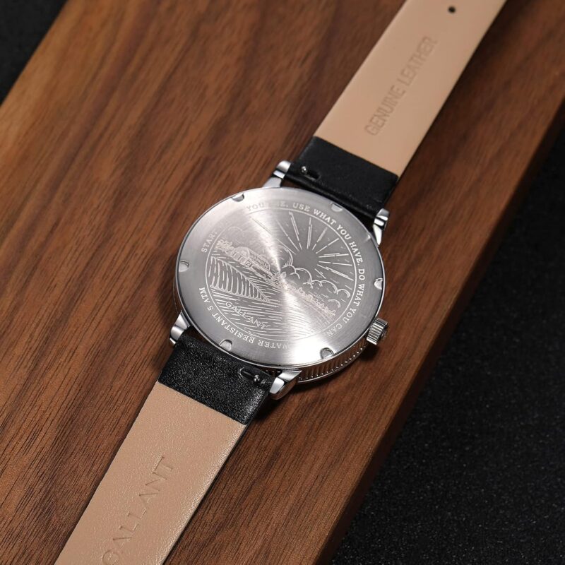 Gallant Men's Watch Classic Dress Watches with Leather Strap Meca-Quartz Watch for Men 5ATM Waterproof Luxury Vintage Minimalist Casual Wristwatch 41mm - Image 5