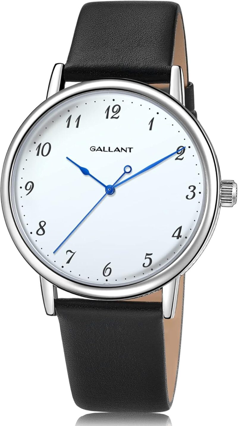 Gallant Men's Watch Classic Dress Watches with Leather Strap Meca-Quartz Watch for Men 5ATM Waterproof Luxury Vintage Minimalist Casual Wristwatch 41mm - Image 9