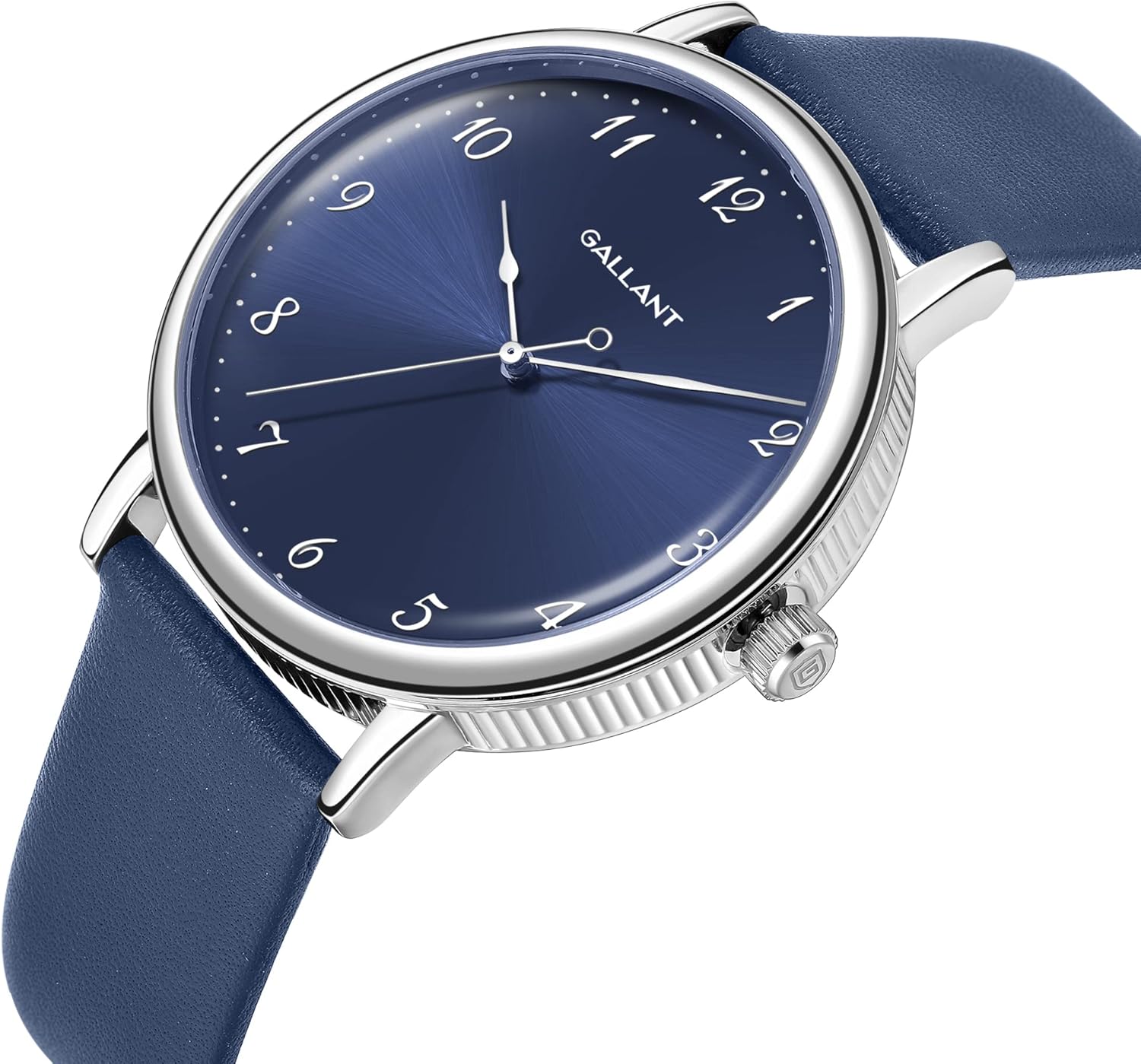 Gallant Men's Watch Classic Dress Watches with Leather Strap Meca-Quartz Watch for Men 5ATM Waterproof Luxury Vintage Minimalist Casual Wristwatch 41mm - Image 2