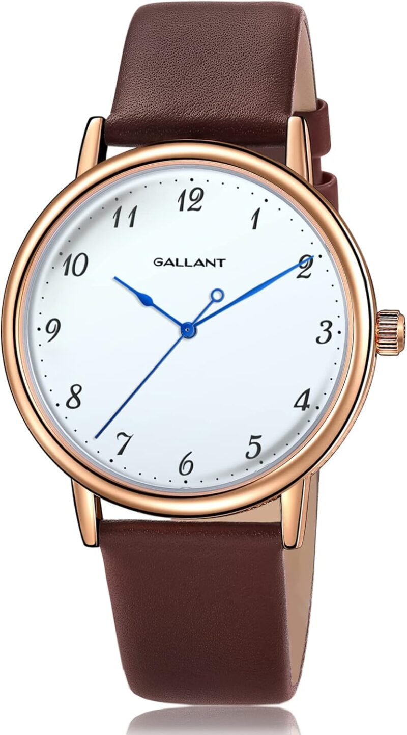 Gallant Men's Watch Classic Dress Watches with Leather Strap Meca-Quartz Watch for Men 5ATM Waterproof Luxury Vintage Minimalist Casual Wristwatch 41mm - Image 11