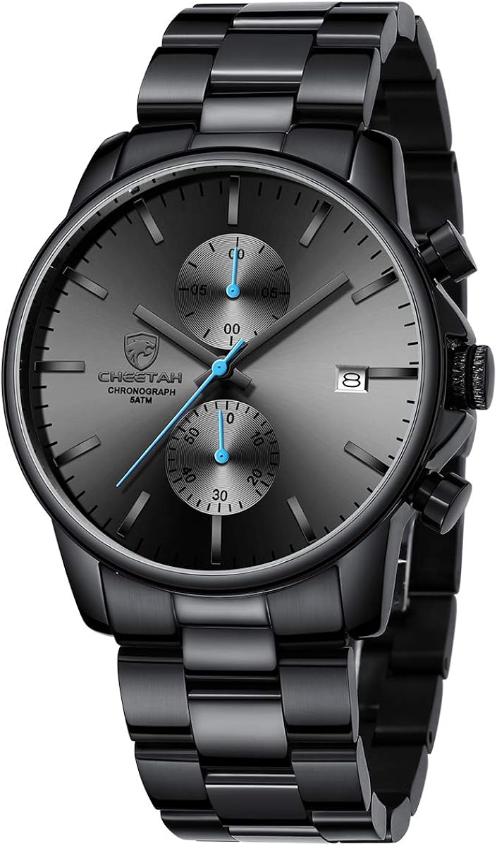 GOLDEN HOUR Fashion Business Mens Watches with Stainless Steel Waterproof Chronograph Quartz Watch for Men, Auto Date - Image 17