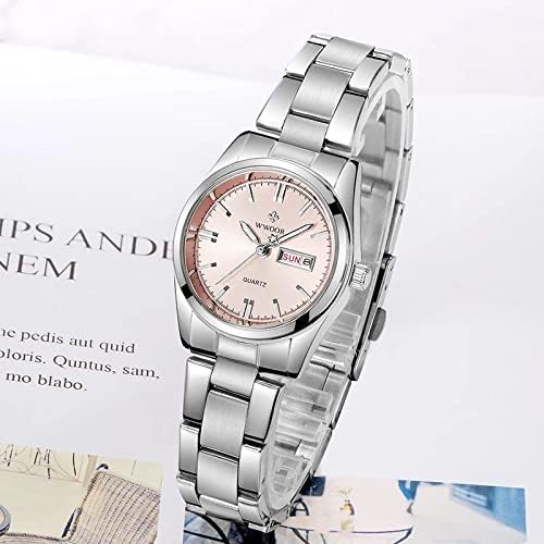 Gosasa Women's Silver Stainless Steel Band Wrist Watches Fashion Quartz Analog Watch Small Face Ladies Dress Watch - Image 6
