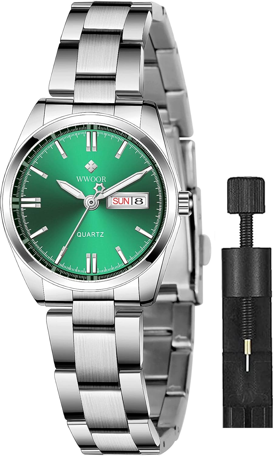 Gosasa Women's Silver Stainless Steel Band Wrist Watches Fashion Quartz Analog Watch Small Face Ladies Dress Watch - Image 10