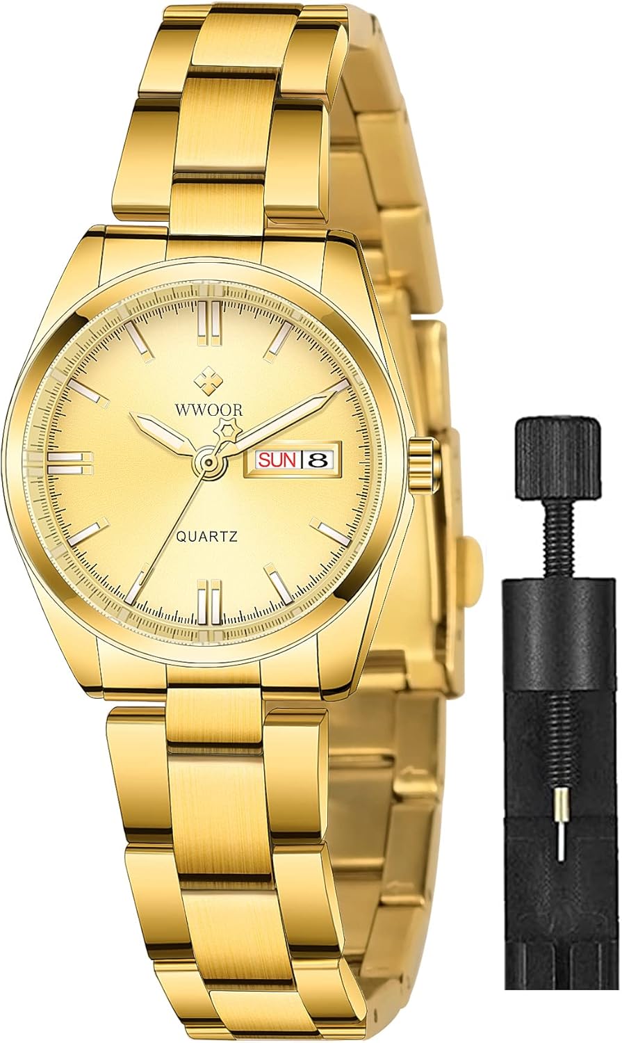 Gosasa Women's Silver Stainless Steel Band Wrist Watches Fashion Quartz Analog Watch Small Face Ladies Dress Watch - Image 13