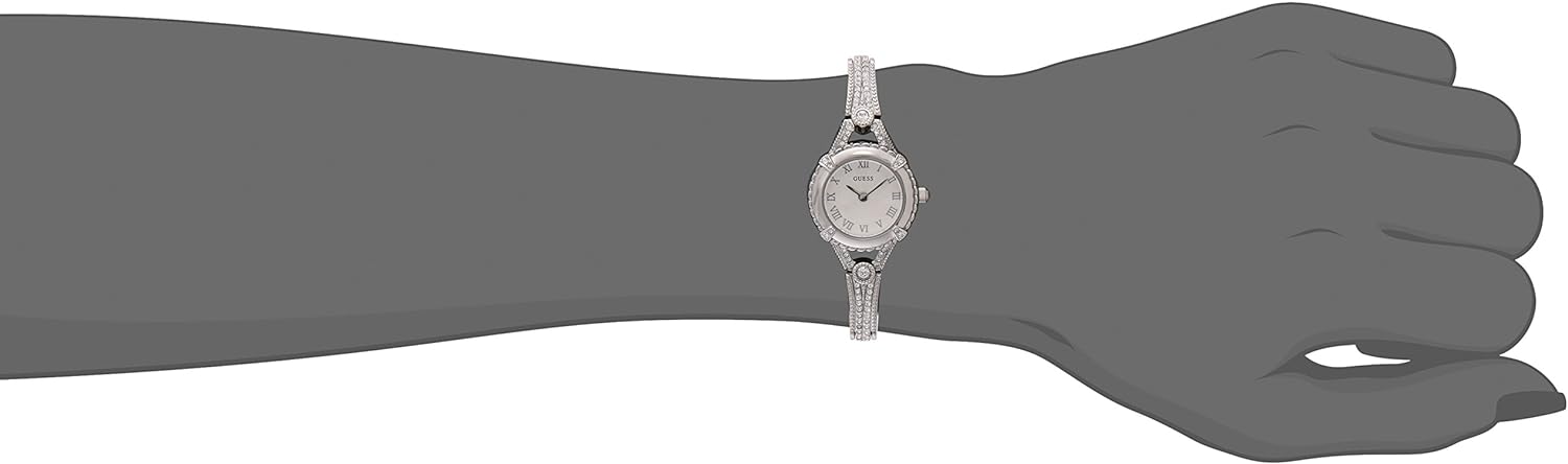 GUESS Petite Vintage Crystal Bracelet Watch with Self-Adjustable Links - Image 2
