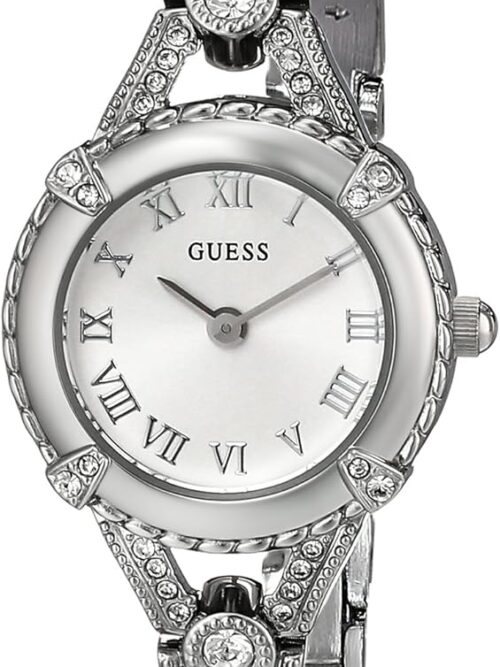 GUESS Petite Vintage Crystal Bracelet Watch with Self-Adjustable Links