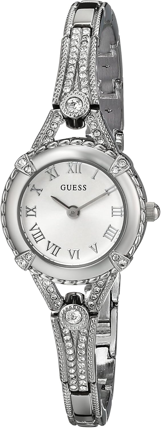 GUESS Petite Vintage Crystal Bracelet Watch with Self-Adjustable Links