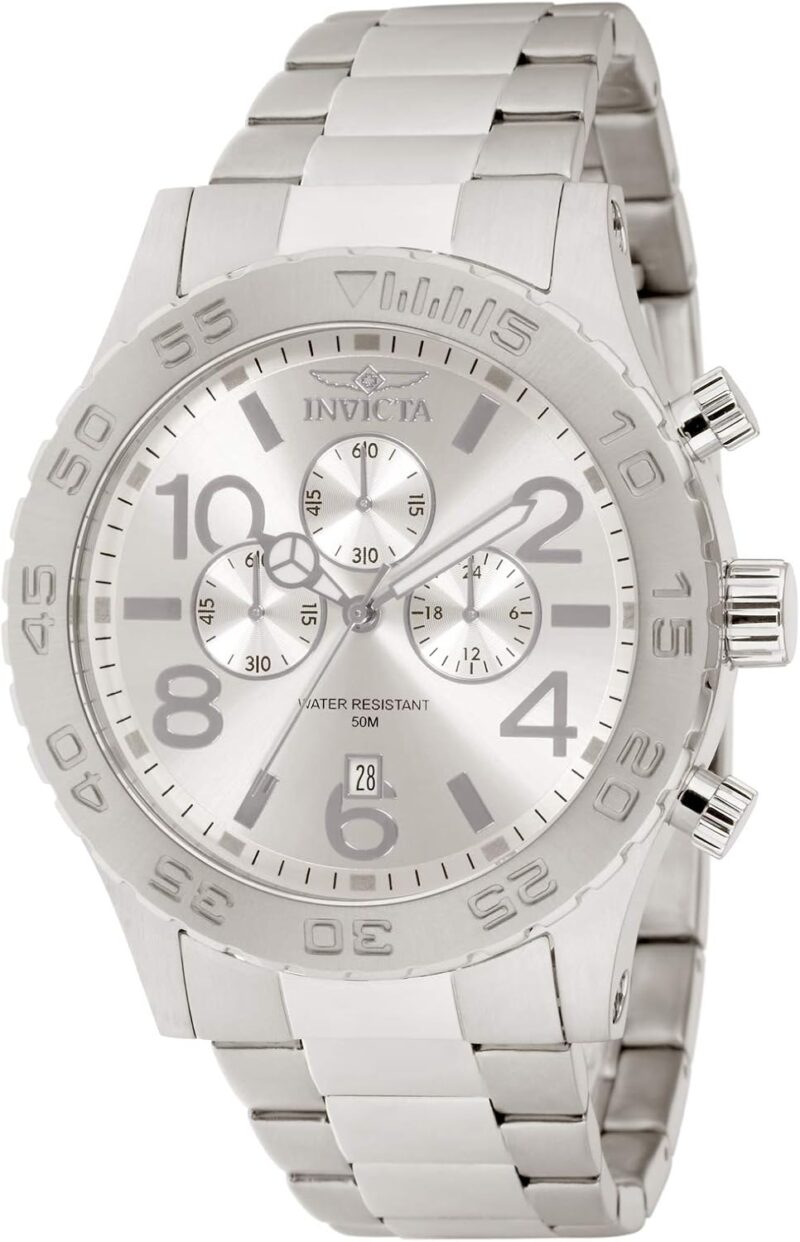 Invicta Men's 1270 Specialty Chronograph Gold Dial 18k Gold Ion-Plated Stainless Steel Watch - Image 7