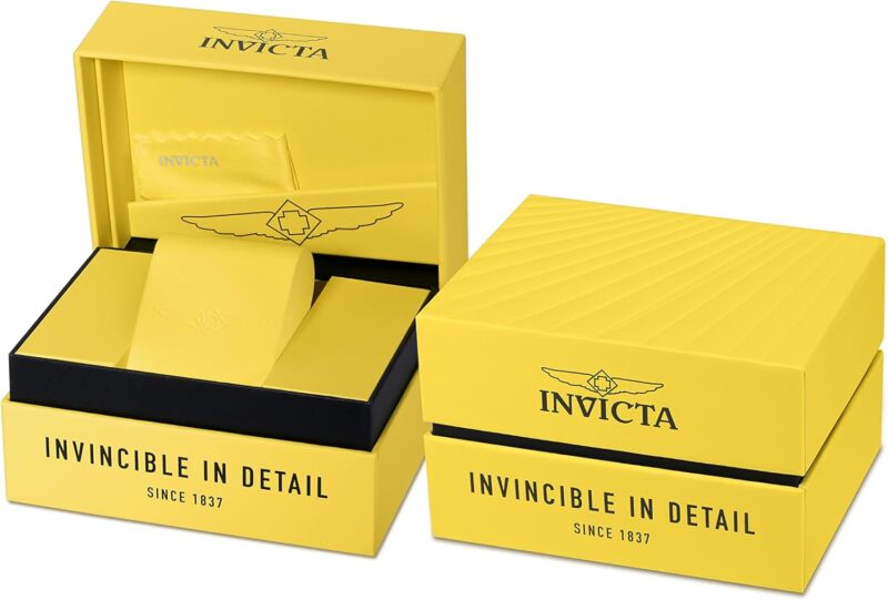 Invicta Men's 1270 Specialty Chronograph Gold Dial 18k Gold Ion-Plated Stainless Steel Watch - Image 6