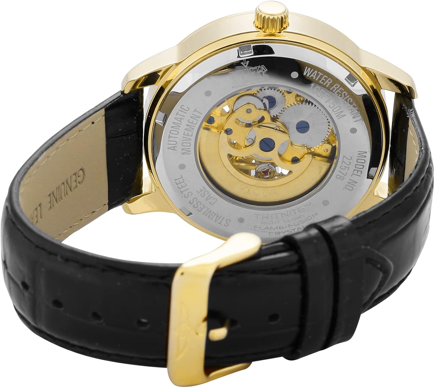 Invicta Men's 22578 Vintage Analog Display Automatic Self Wind Black Watch - Image 4