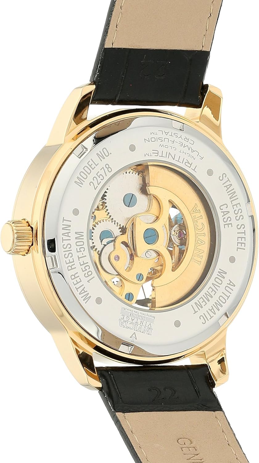 Invicta Men's 22578 Vintage Analog Display Automatic Self Wind Black Watch - Image 3