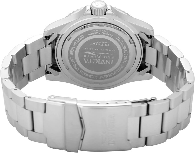 Invicta Men's Pro Diver Quartz Watch with Stainless Steel Strap - Image 4