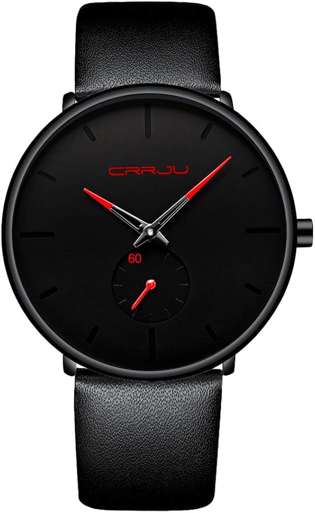 Mens Watches Ultra-Thin Minimalist Waterproof-Fashion Wrist Watch for Men Unisex Dress with Leather Band - Image 19
