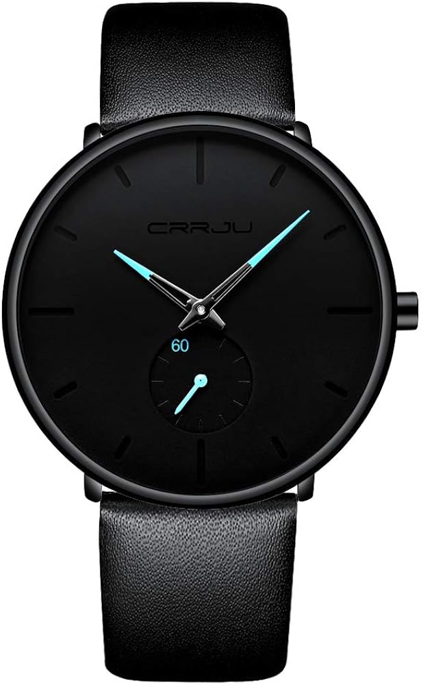 Mens Watches Ultra-Thin Minimalist Waterproof-Fashion Wrist Watch for Men Unisex Dress with Leather Band - Image 18