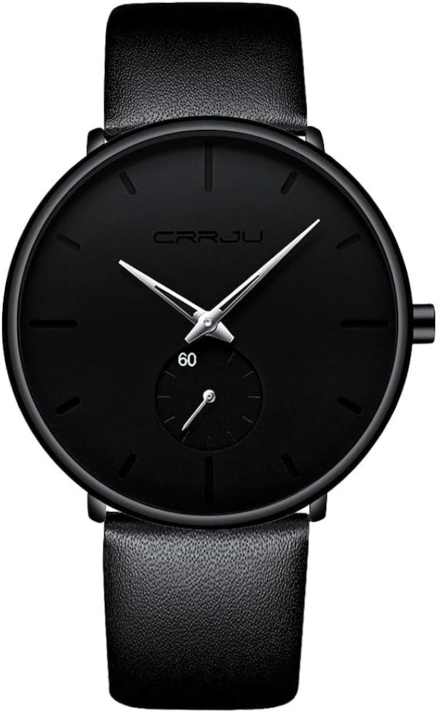 Mens Watches Ultra-Thin Minimalist Waterproof-Fashion Wrist Watch for Men Unisex Dress with Leather Band - Image 23