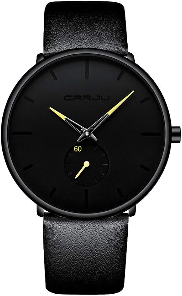 Mens Watches Ultra-Thin Minimalist Waterproof-Fashion Wrist Watch for Men Unisex Dress with Leather Band - Image 15