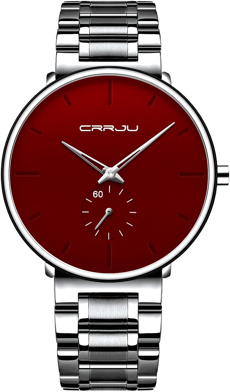 Mens Watches Ultra-Thin Minimalist Waterproof-Fashion Wrist Watch for Men Unisex Dress with Stainless Steel Band-Black Hands - Image 14