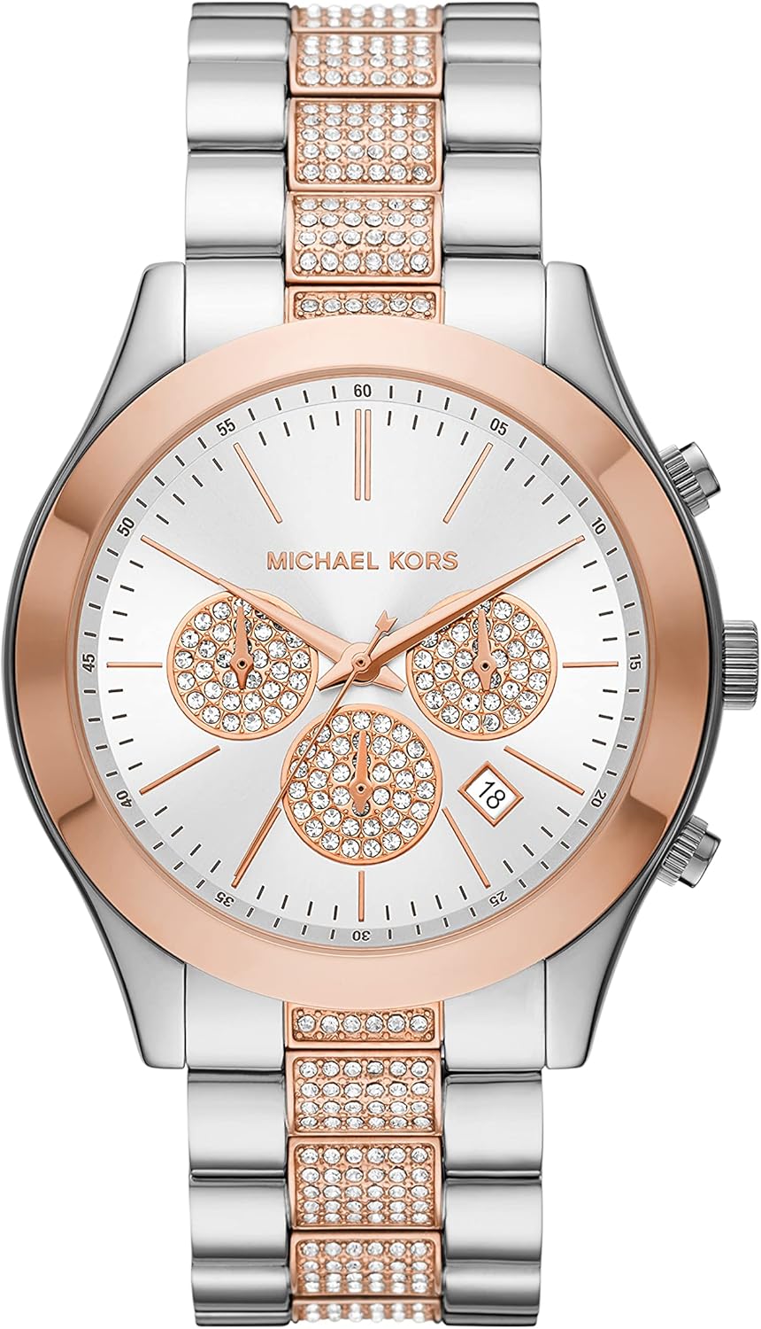 Michael Kors Men's Slim Runway Stainless Steel Quartz Watch - Image 13