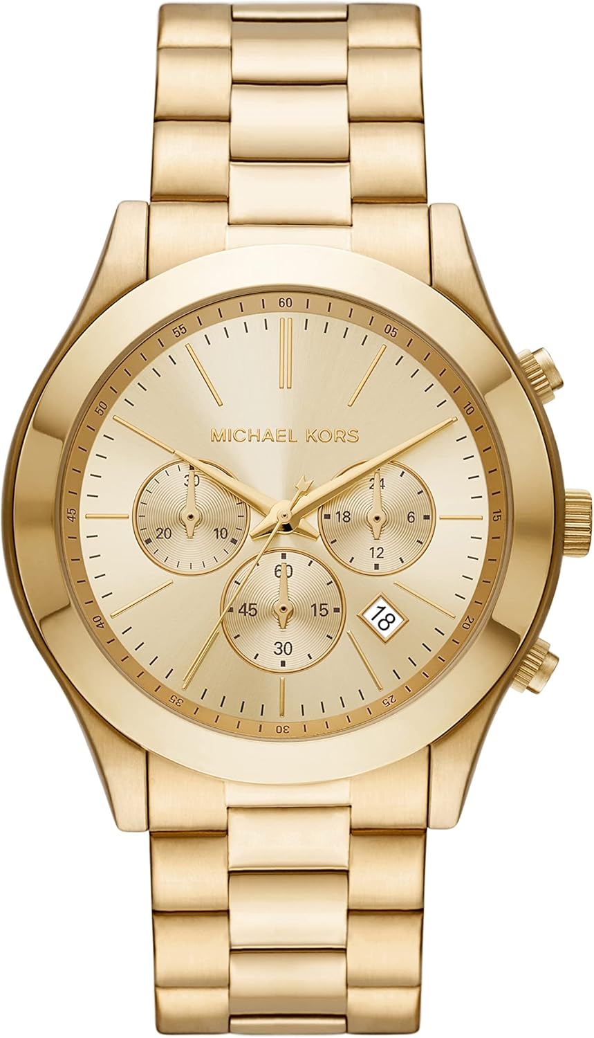 Michael Kors Men's Slim Runway Stainless Steel Quartz Watch - Image 17