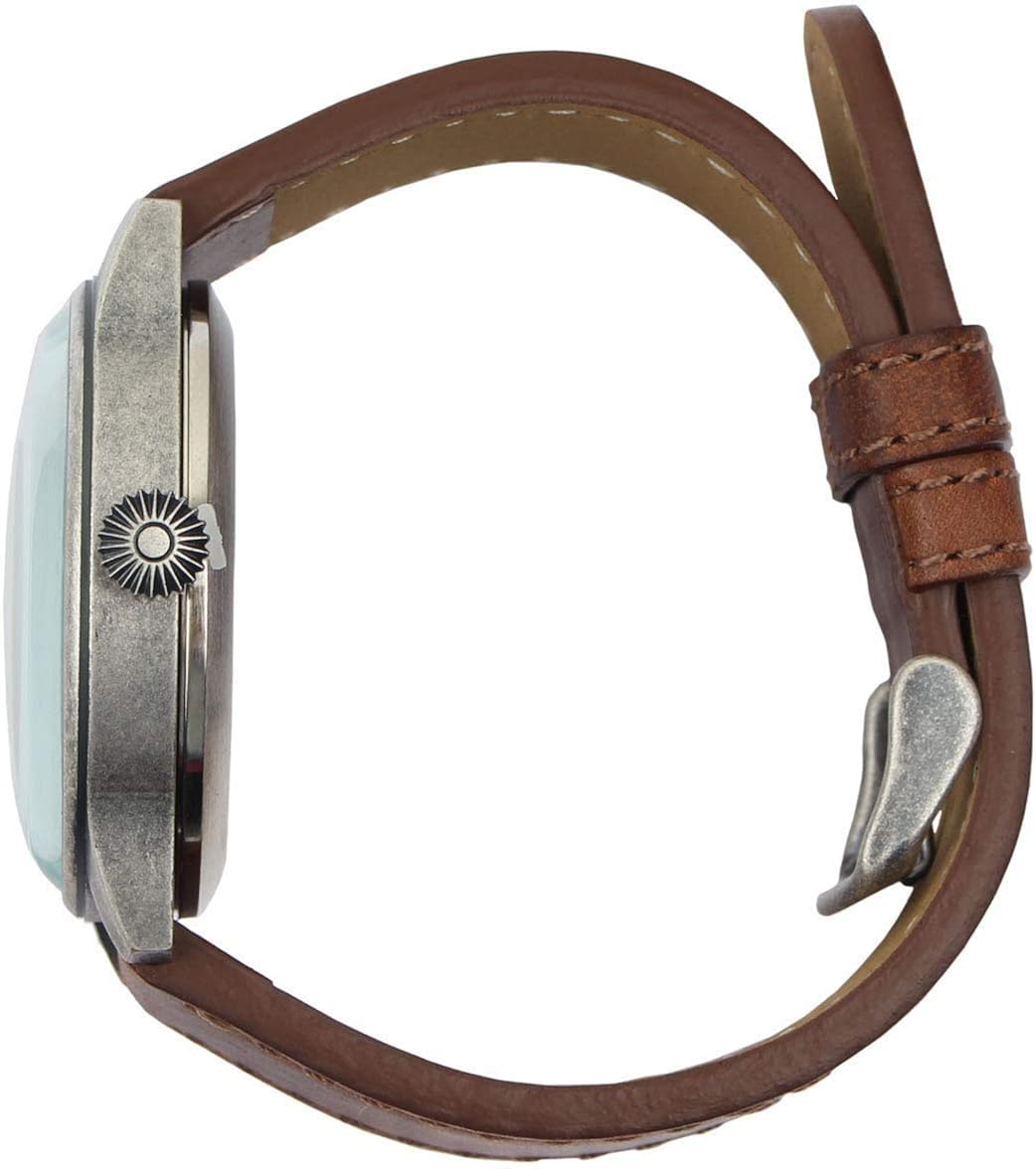 Mil-Tec Luftwaffe Me109 Aviator Vintage German WW2 Flieger Pilot Mens Watch - Military Easy to Read Calfskin Brown Leather Strap 3Atm Analog Quartz - Image 4