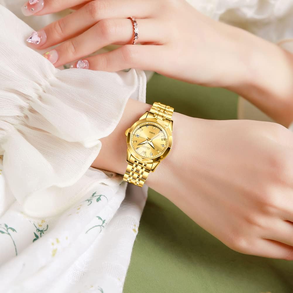 OLEVS Women's Wrist Watches, Small Wrist Stainless Steel Watch for Women, Fashion Dress Analog Quartz Ladies Watch - Image 7