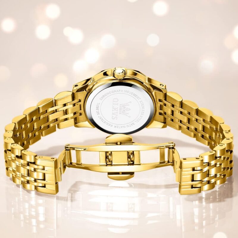 OLEVS Women's Wrist Watches, Small Wrist Stainless Steel Watch for Women, Fashion Dress Analog Quartz Ladies Watch - Image 8