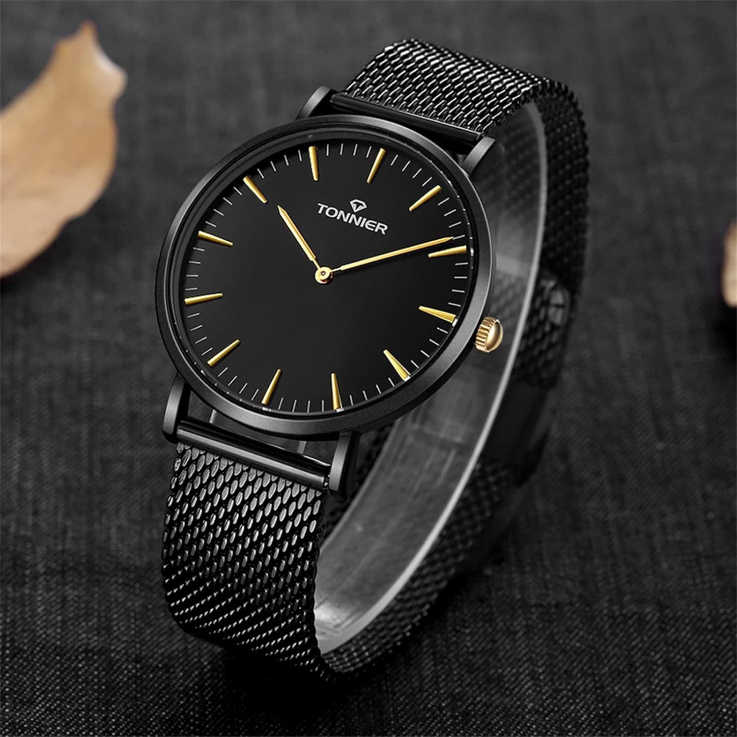 RUIWATCHWORLD Men's Analog Quartz Watch Men Ultra-Thin Dial Watches Stainless Steel Waterproof Fashion Wrist Watch - Image 6