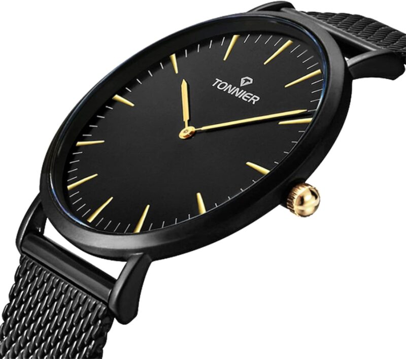 RUIWATCHWORLD Men's Analog Quartz Watch Men Ultra-Thin Dial Watches Stainless Steel Waterproof Fashion Wrist Watch - Image 7