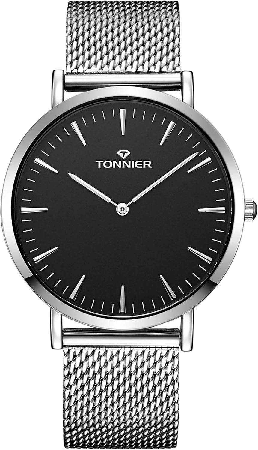 RUIWATCHWORLD Men's Analog Quartz Watch Men Ultra-Thin Dial Watches Stainless Steel Waterproof Fashion Wrist Watch - Image 12