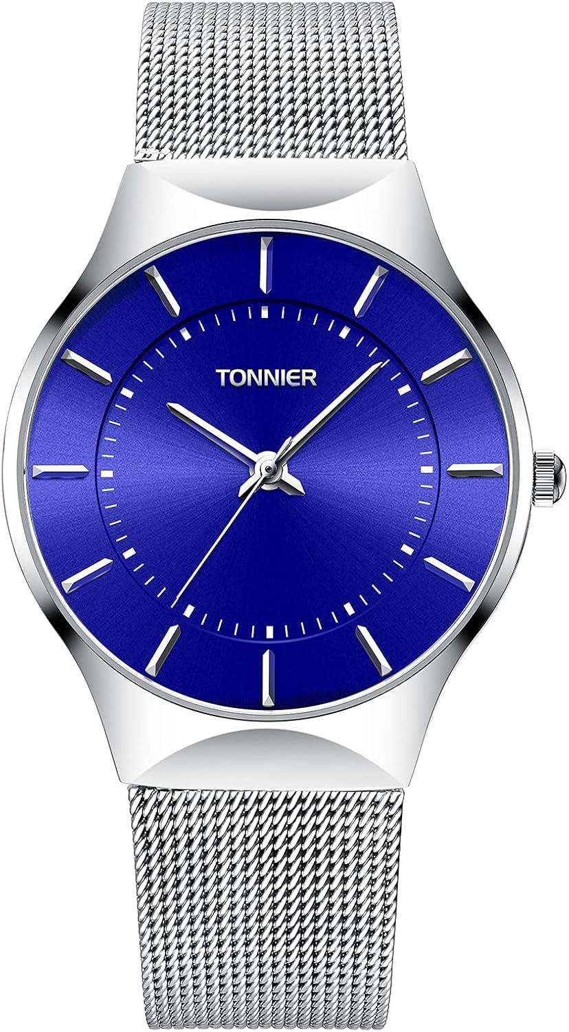 RUIWATCHWORLD Men's Analog Quartz Watch Men Ultra-Thin Dial Watches Stainless Steel Waterproof Fashion Wrist Watch - Image 9