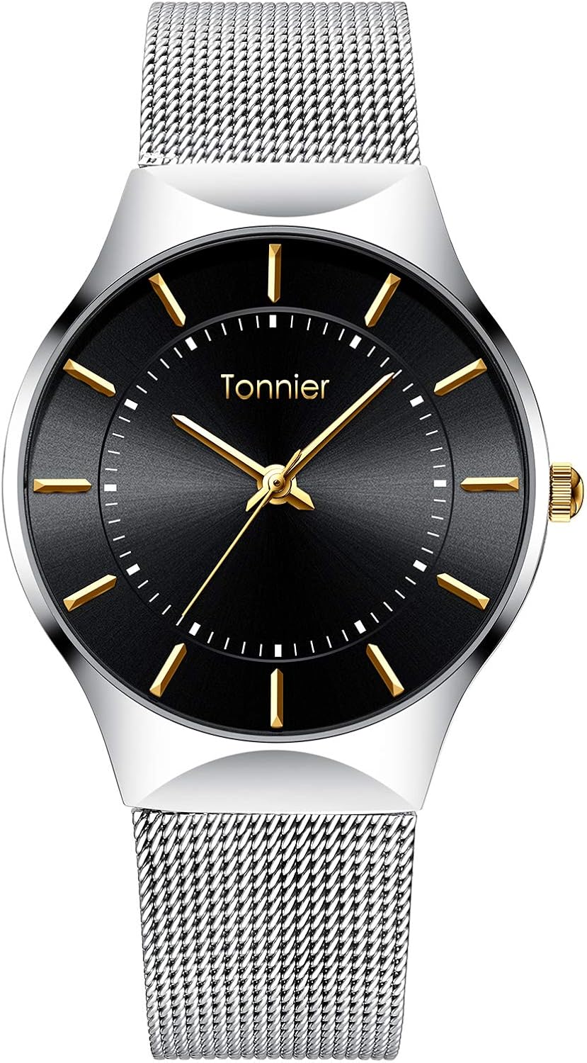 RUIWATCHWORLD Men's Analog Quartz Watch Men Ultra-Thin Dial Watches Stainless Steel Waterproof Fashion Wrist Watch - Image 10