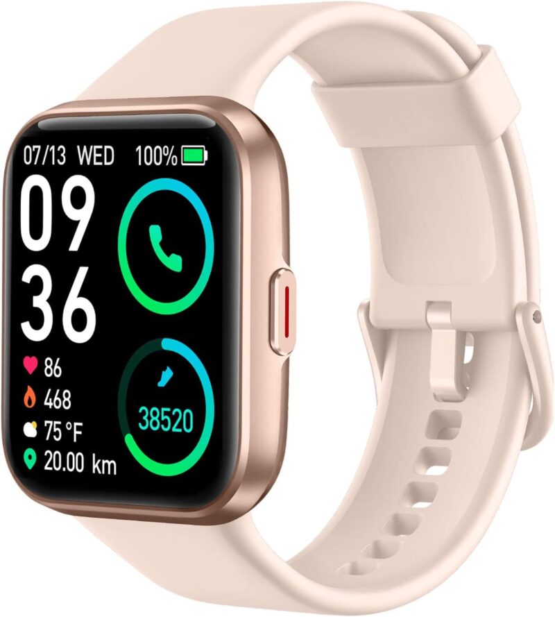 SKG Smart Watch for Men Women Android iPhone, Smartwatch with Alexa Built-in & Bluetooth Call(Answer\/Make Call) 1.69" Fitness Tracker with IP68 Waterproof, 60+ Sports, Heart Rate SpO2 Monitor, V7 Pro - Image 10