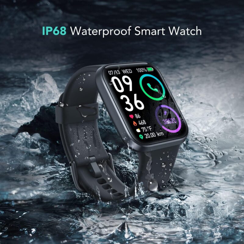 SKG Smart Watch for Men Women Android iPhone, Smartwatch with Alexa Built-in & Bluetooth Call(Answer\/Make Call) 1.69" Fitness Tracker with IP68 Waterproof, 60+ Sports, Heart Rate SpO2 Monitor, V7 Pro - Image 6