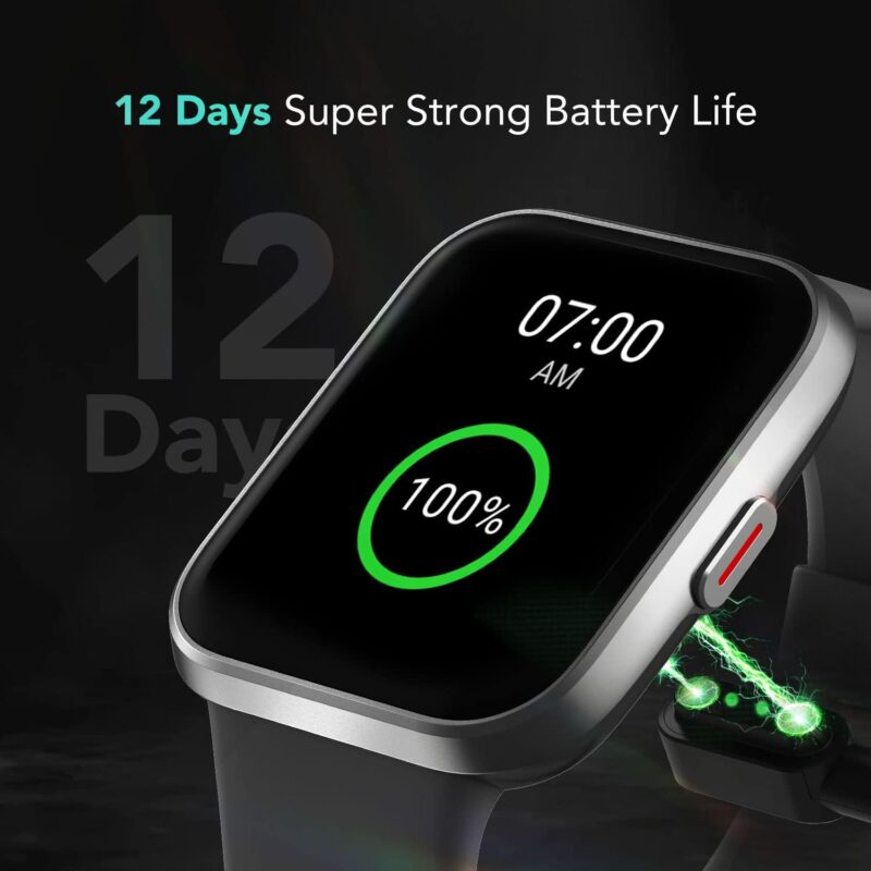 SKG Smart Watch for Men Women Android iPhone, Smartwatch with Alexa Built-in & Bluetooth Call(Answer\/Make Call) 1.69" Fitness Tracker with IP68 Waterproof, 60+ Sports, Heart Rate SpO2 Monitor, V7 Pro - Image 7