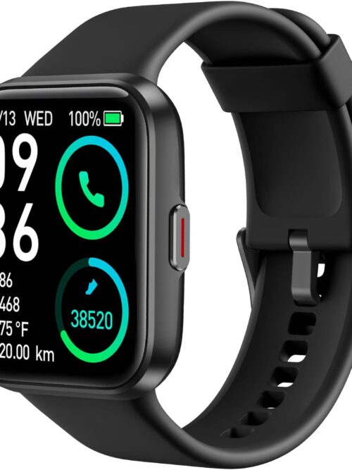 SKG Smart Watch for Men Women Android iPhone, Smartwatch with Alexa Built-in & Bluetooth Call(Answer\/Make Call) 1.69" Fitness Tracker with IP68 Waterproof, 60+ Sports, Heart Rate SpO2 Monitor, V7 Pro