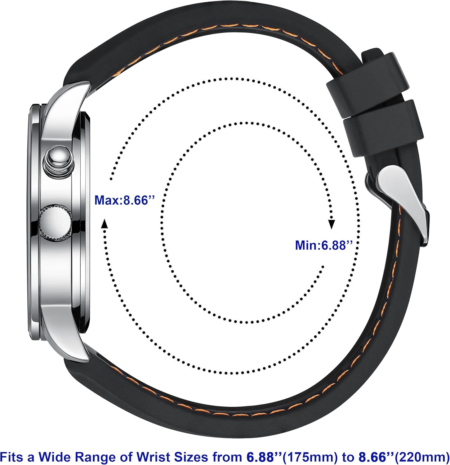 TICCI Men Unisex Medical Quartz Watch Glow in Dark Arabic Numerals Military Time Lighted Easy Read Face Silicone Band Waterproof for Students Nurses Doctors - Image 3