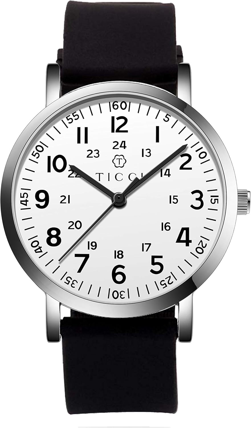 TICCI Unisex Men Women Medical Quartz Watch Arabic Numerals Military Time Easy Read Dial Silicone Band Waterproof for Students Doctors Nurses - Image 17